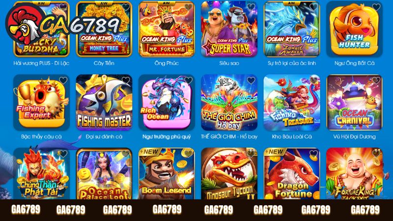 Hướng dẫn cách tham gia các game Bắn cá Ga6789